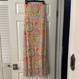 Floral Patchwork Maxi dress - Multicolor